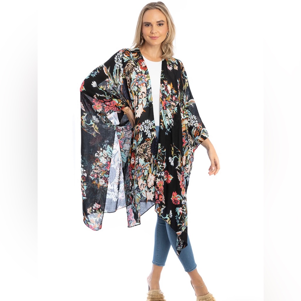 Saachi Lasdon Floral Print Ruana — image 4 of 5